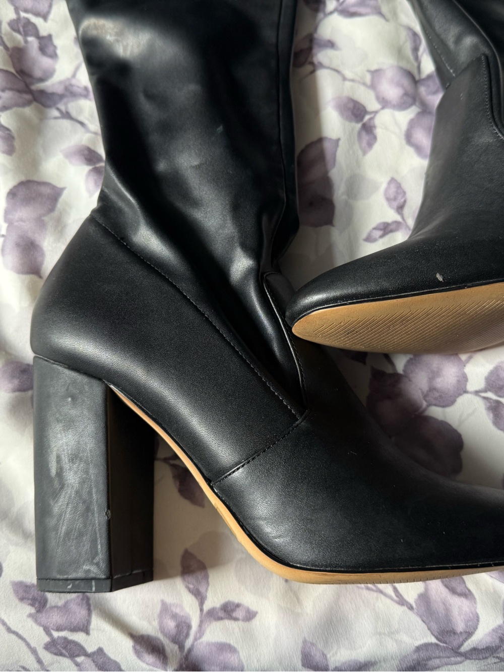 Aldo Over-the-Knee Block Heel Boots - Picture 2 of 8